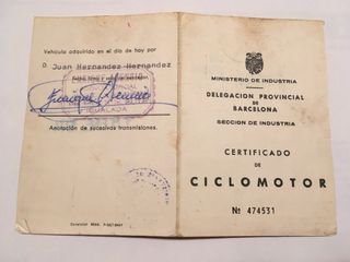 Ciclomotor Derbi Antorcha