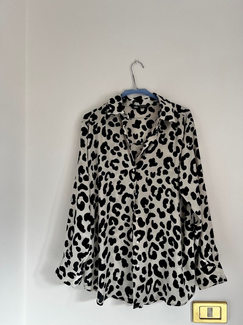 Camicia Animalier Zara Camicia Similpelle Zara VESTITO CON STAMPA