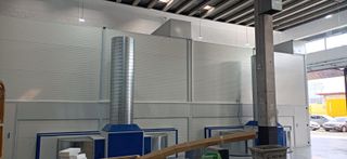 CABINA PINTURA HORNO MURO