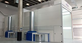 CABINA PINTURA HORNO MURO