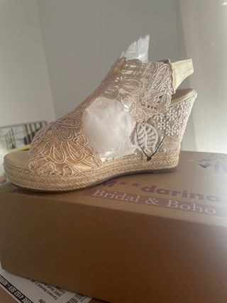 sandalia esparto novia 36