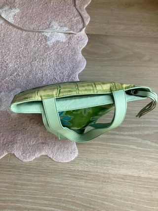 Bolso piel verde El Caballo