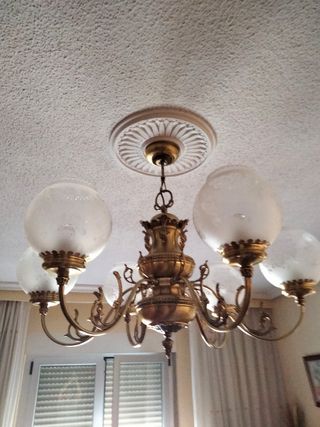 Lámpara de salón de bronce