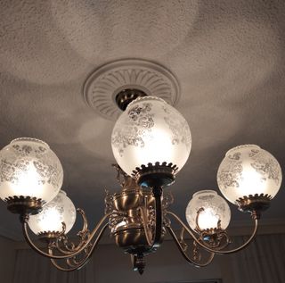 Lámpara de salón de bronce