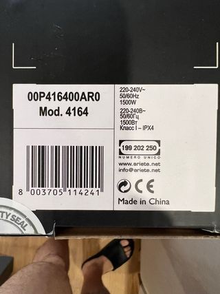 Ariete Steam Mop 4164 Limpiador a Vapor 1500W