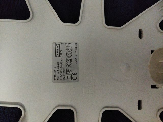 Lámpara nube blanca ikea