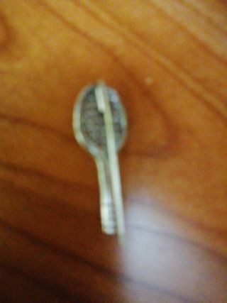 spilla racchetta tennis argento