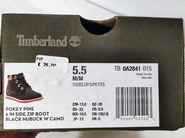 Botas Timberland bebé Talla 22