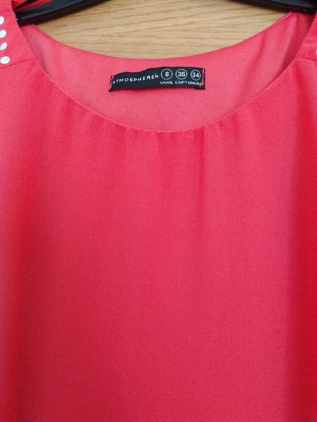 Primark Vestido Rosa fucsia con cinturón