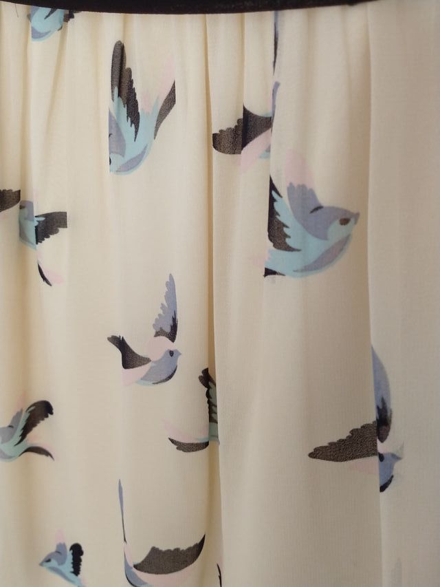 Zara vestido estampado con cinturón