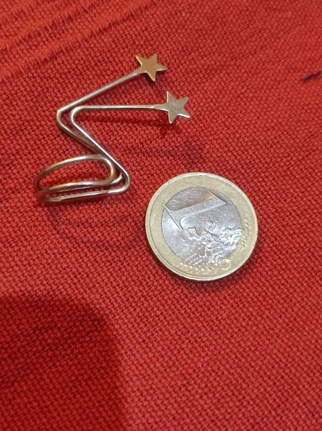 Pendiente estrellas sin agujero