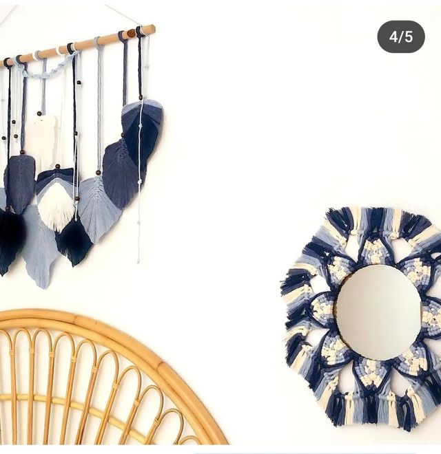 Espejo en macramé