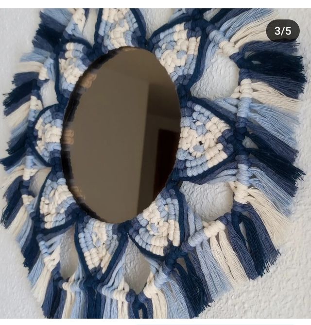 Espejo en macramé