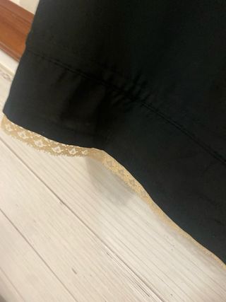 Top negro encaje vintage