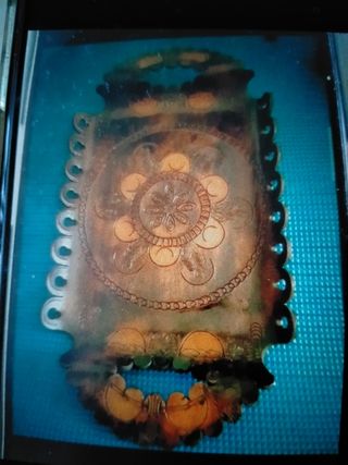 Bandeja de piel nueva repujado