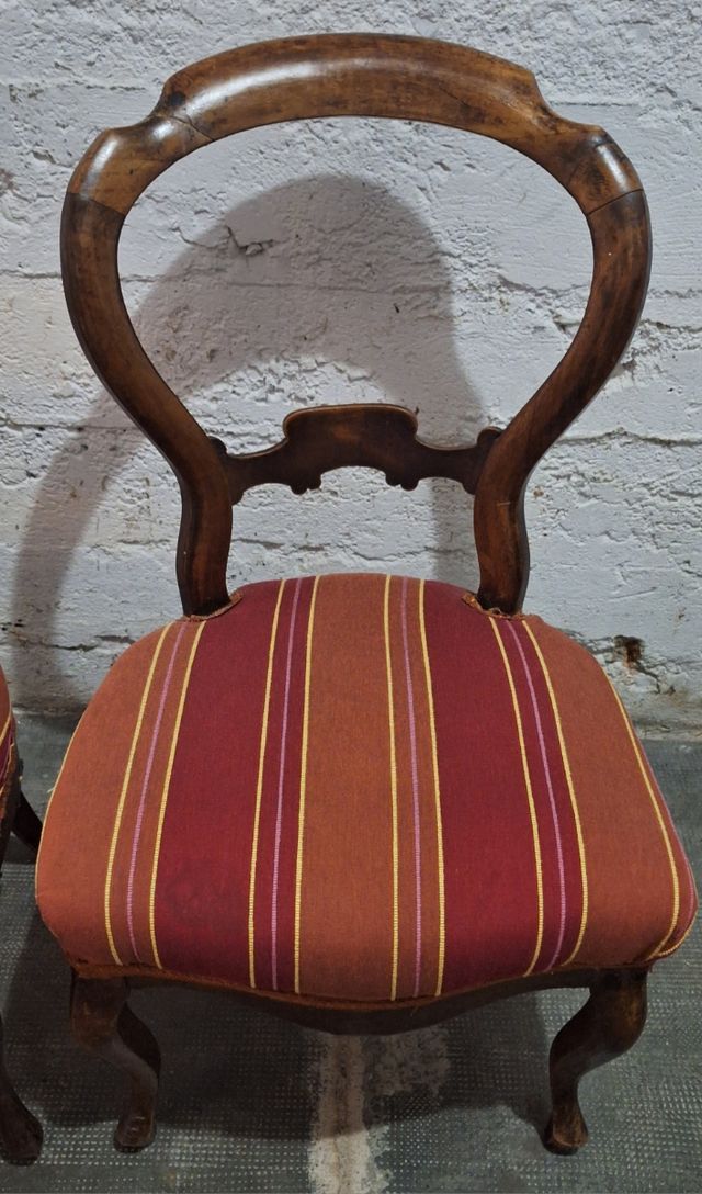 Sillas Isabelinas caoba