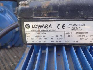 Motor de riego lowara