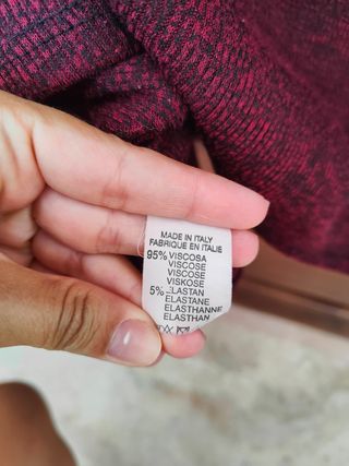 Vestido casual granate