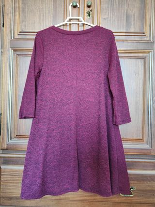 Vestido casual granate