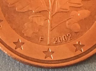 5 CENTIMOS ALEMANIA 2002 CECA " F "