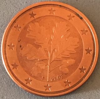 5 CENTIMOS ALEMANIA 2002 CECA " F "