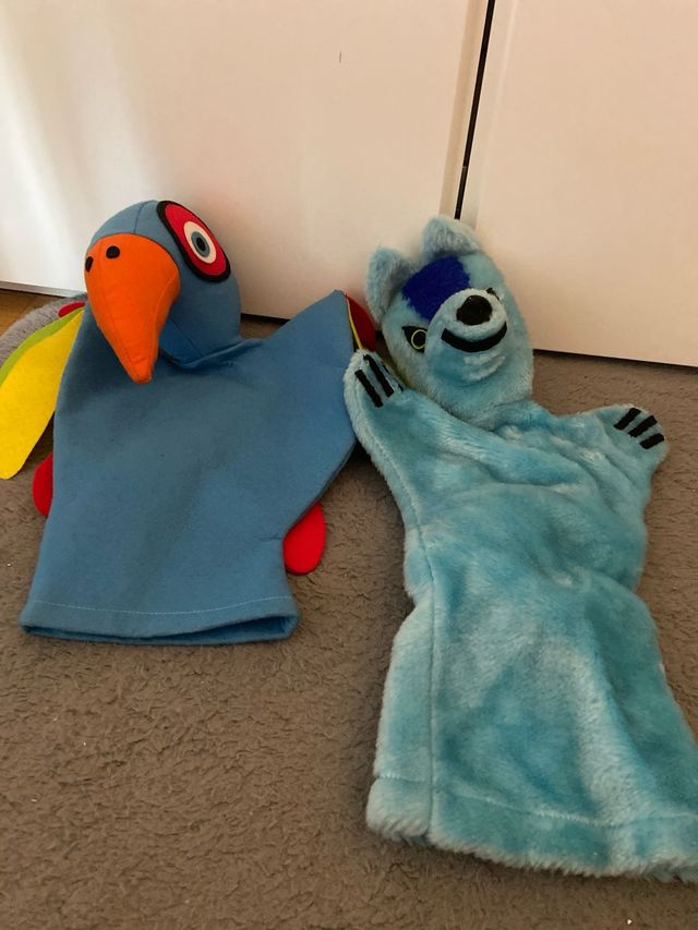 conjunto marionetas infantiles