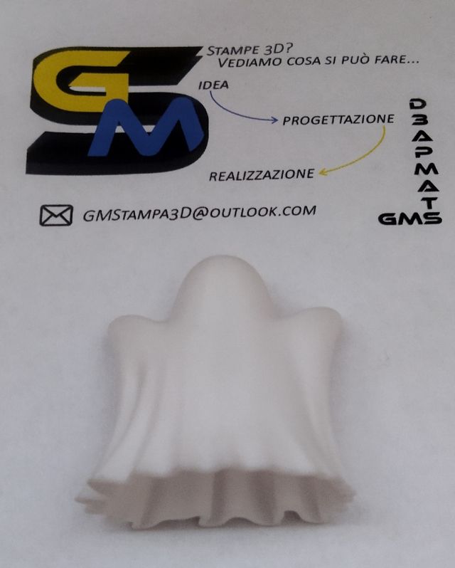 Fantasma Halloween alto 4 cm