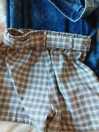 Falda+ pantalón corto mujer