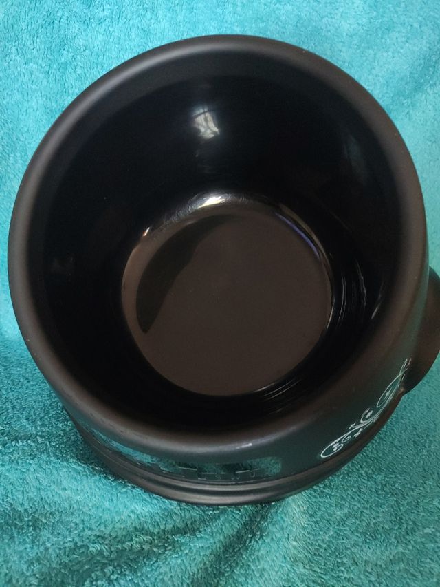 Ciotola per cibo per cani inclinata