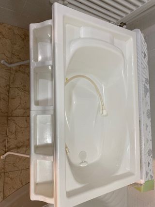 bañera cambiador bebe