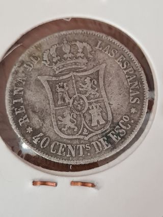 40 céntimos de escudo 1866 Madrid