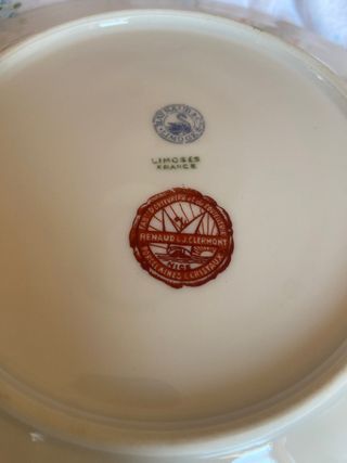 PLATOS POSTRE PORCELANA FRANCESA LIMOGES