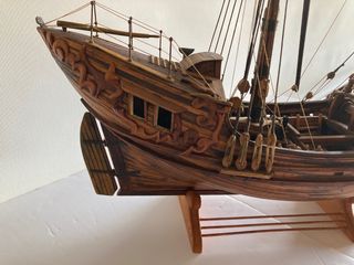 maqueta de galeón templario