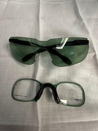Occhiali da sole Reebok clip-in praticamente nuovi