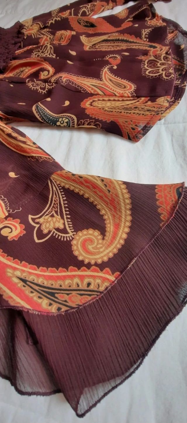 CAMISA ESTAMPADA DE SEDA DE MARCA