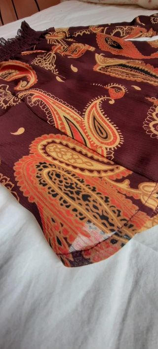 CAMISA ESTAMPADA DE SEDA DE MARCA
