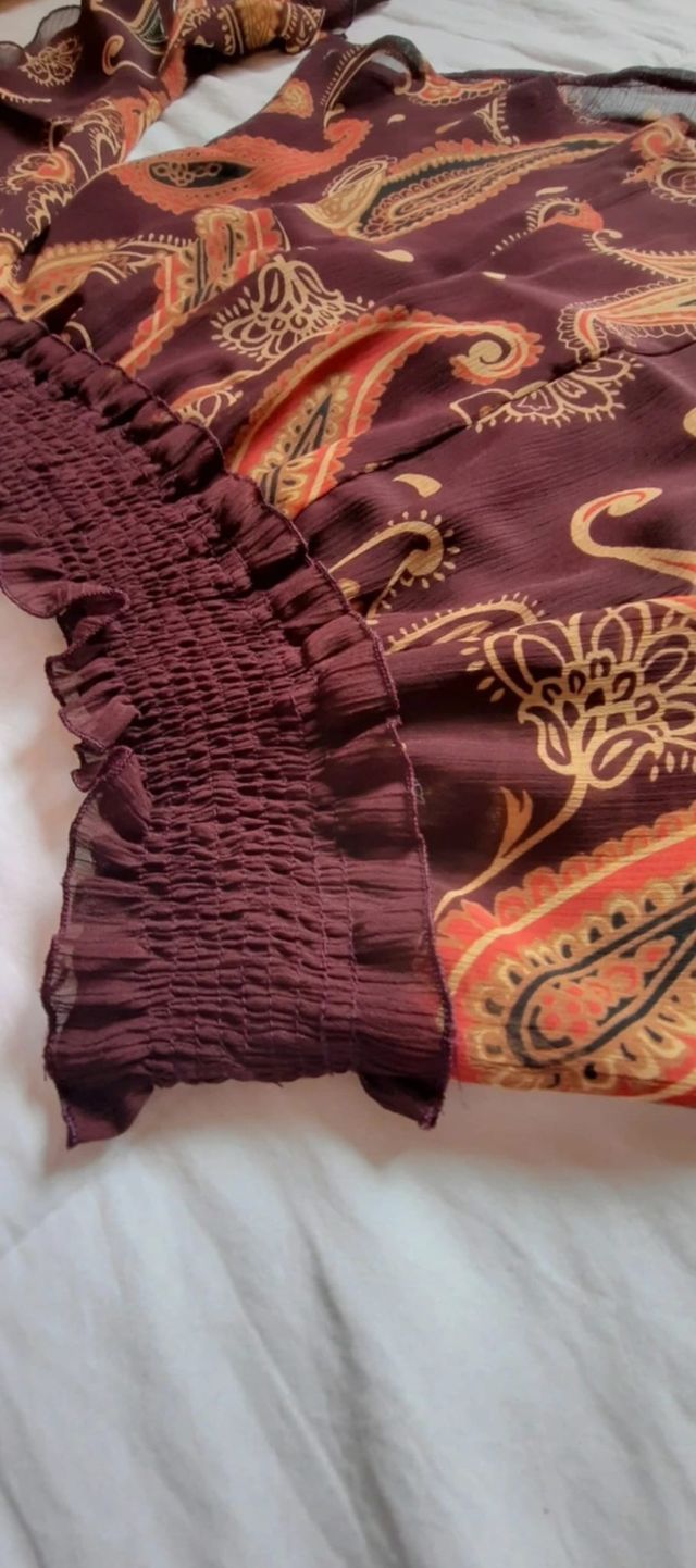 CAMISA ESTAMPADA DE SEDA DE MARCA