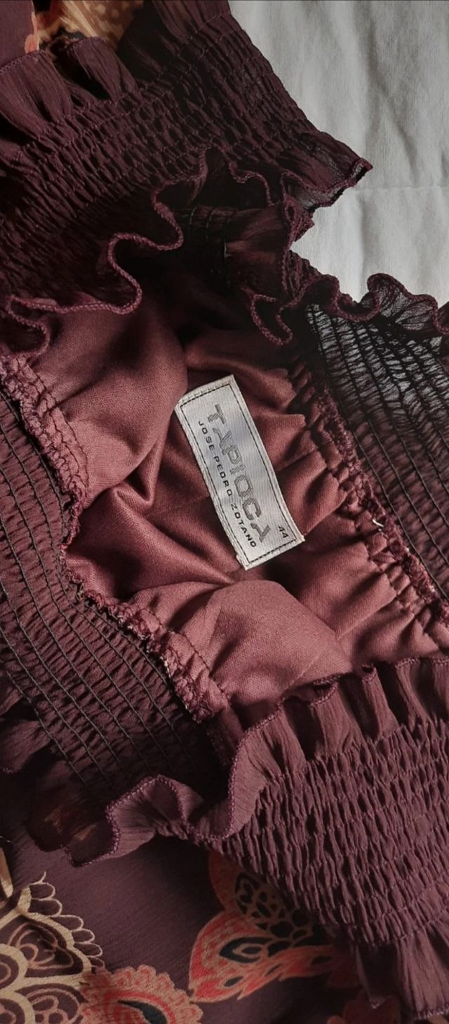 CAMISA ESTAMPADA DE SEDA DE MARCA