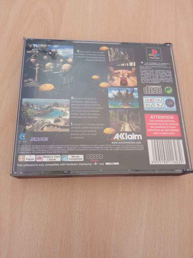 Riven the sequel to myst Sony PS1