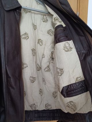 Cazadora de piel Hombre