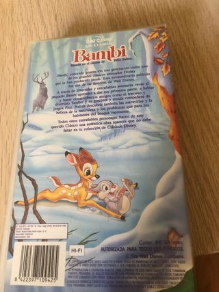 película Vhs Bambi original