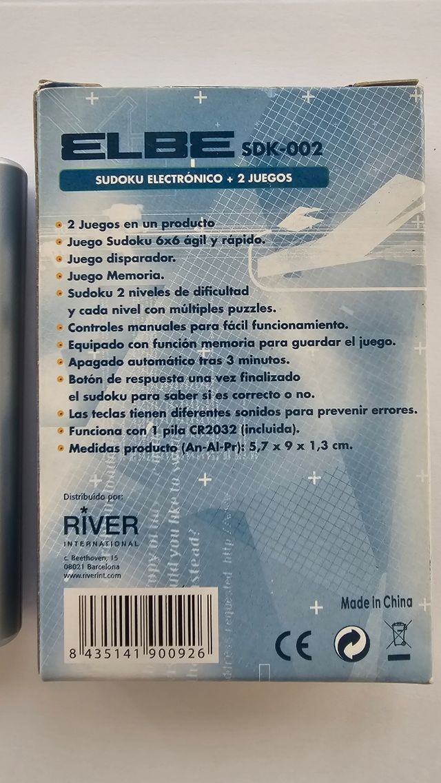 Sudoku electrónico Elbe