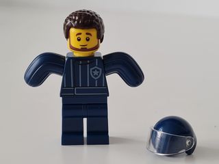 Lego minifigura adiestrador canino