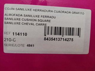 Cojín herradura cuadrada