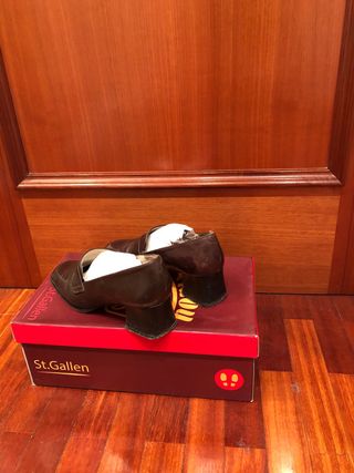 Zapatos marrones piel mocasines 36