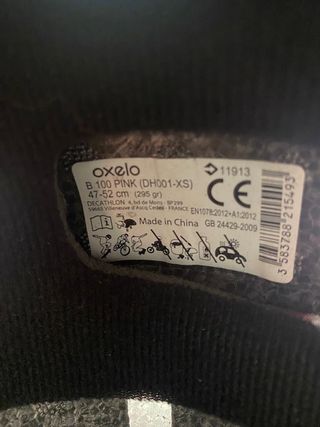 Casco Patines Patinete y Skate Oxelo Rosa