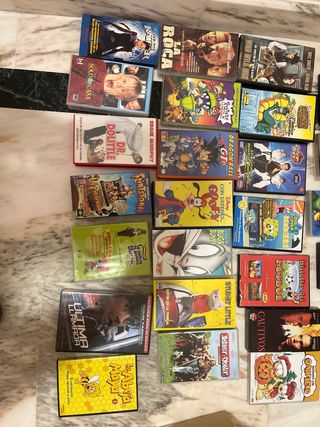 peliculas vhs y dvd disney, dragon ball, pokemon