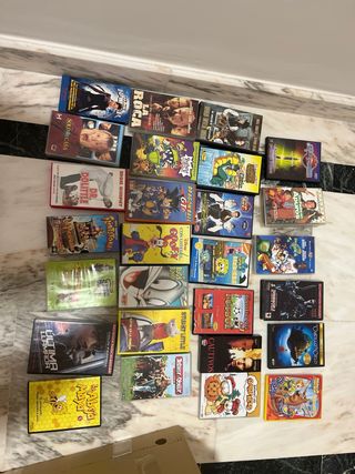 peliculas vhs y dvd disney, dragon ball, pokemon