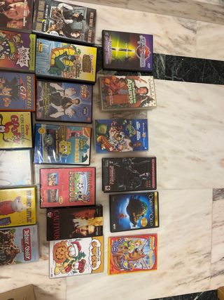 peliculas vhs y dvd disney, dragon ball, pokemon