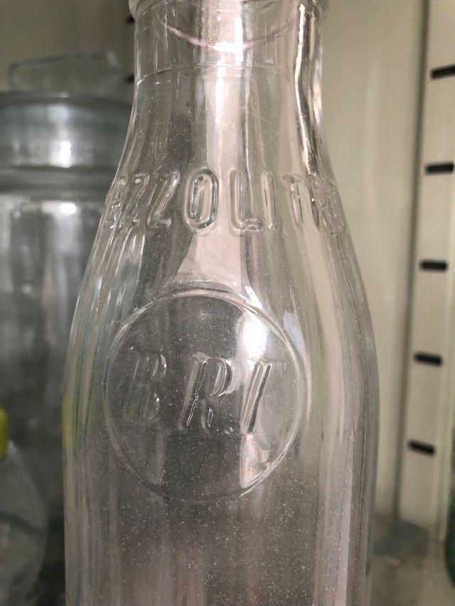 bottiglia vintage mezzo litro anni 50/60